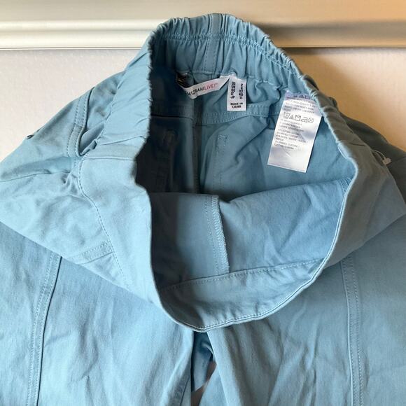 Issac Mizrahi Live! women Straight Leg Khaki Pants size 2, Light Blue - Picture 9 of 11